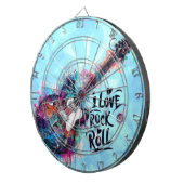 私はロックNロール電気ギター絵を描ズ大好き ダーツボード (正面右)