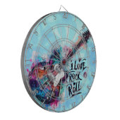 私はロックNロール電気ギター絵を描ズ大好き ダーツボード (正面左)