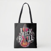 私はロックNロール電気ギター絵を描ズ大好き トートバッグ (正面)