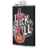 私はロックNロール電気ギター絵を描ズ大好き フラスク (左)