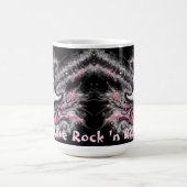 私はロックNロール電気ギター絵を描ズ大好き モーフィングマグカップ (中央)
