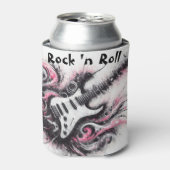 私はロックNロール電気ギター絵を描ズ大好き 缶クーラー (缶正面)