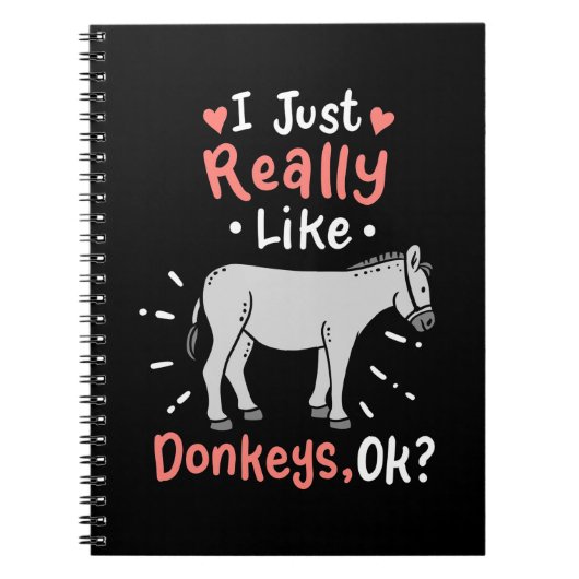 私はロバが大好き ノートブック (正面)
