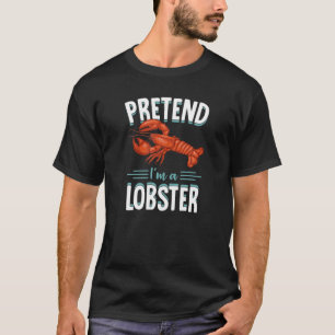 私はロブスターおもしろい可愛いLazy Halloween Tシャツ
