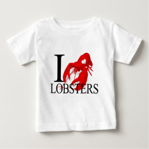 私はロブスターのベビーを愛します ベビーTシャツ