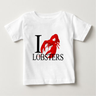 私はロブスターのベビーを愛します ベビーTシャツ