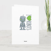 私はロボットが大好き カード (裏面)