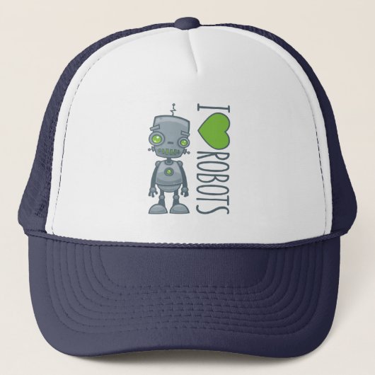 私はロボットが大好き キャップ (正面)