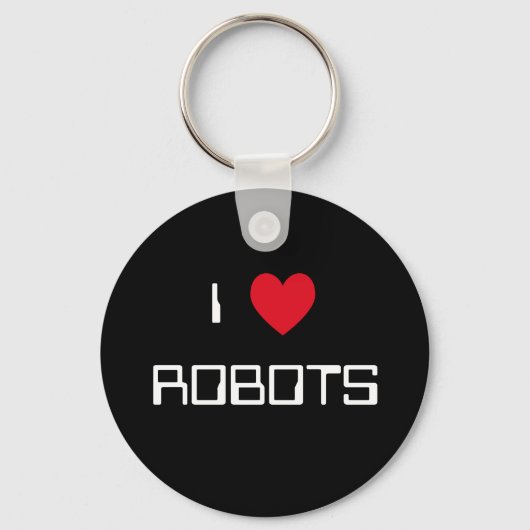 私はロボットが大好き キーホルダー (正面)
