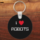 私はロボットが大好き キーホルダー (正面)