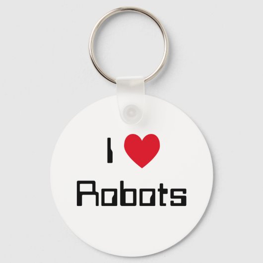 私はロボットが大好き キーホルダー (正面)