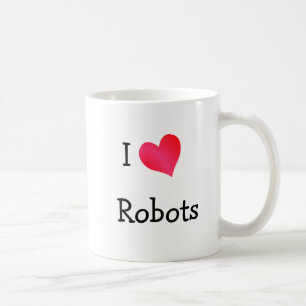 私はロボットが大好き コーヒーマグカップ