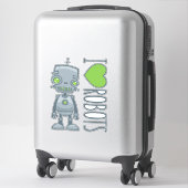 私はロボットが大好き シール (スーツケース)