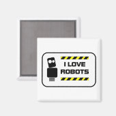 私はロボットが大好き マグネット (正面/裏面)
