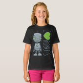 私はロボットが大好き Tシャツ (正面フル)