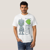 私はロボットが大好き Tシャツ (正面フル)