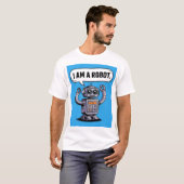 私はロボットだ Tシャツ (正面フル)