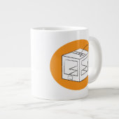 私はロボットのマグを作る ジャンボコーヒーマグカップ (正面右)