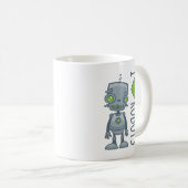私はロボットを愛します コーヒーマグカップ (正面右)