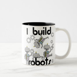 私はロボットを造ります ツートーンマグカップ