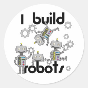 私はロボットを造ります ラウンドシール