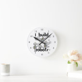 私はロボットを造ります ラウンド壁時計 (ホーム)