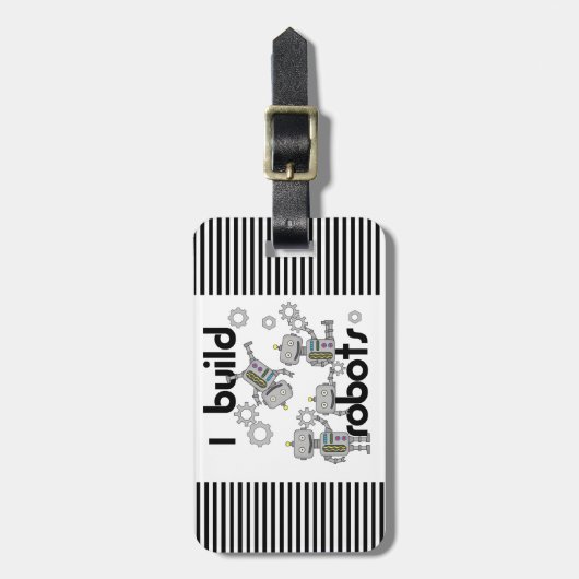 私はロボットを造ります ラゲッジタグ (正面縦)