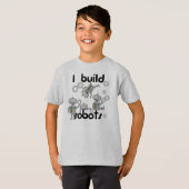 私はロボットを造ります Tシャツ (正面フル)
