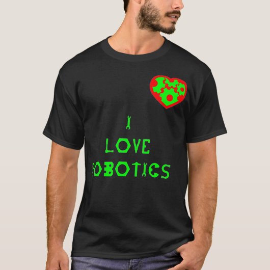 私はロボットハート Tシャツ (正面)