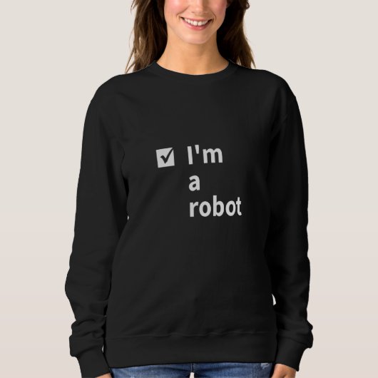 私はロボット愛人工知能ゲーマー スウェットシャツ (正面)