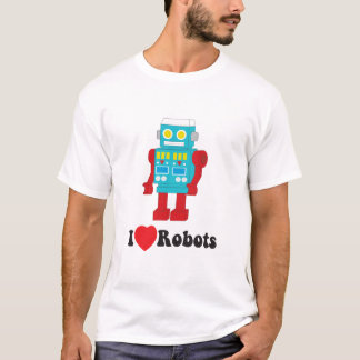私はロボットblkのタイプをlove tシャツ