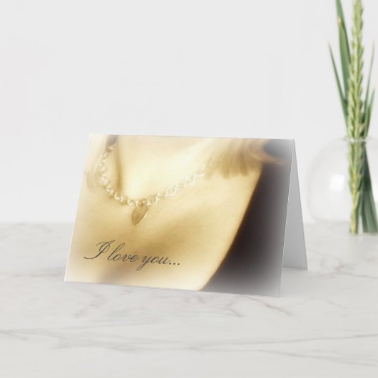 私はロマンスカード-かバレンタインカード愛します シーズンカード (正面)