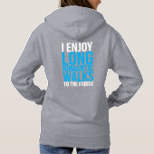 私はロマン楽しむチックな冷蔵庫に歩く パーカ (裏面)