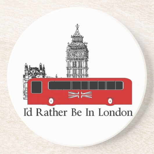私はロンドンにむしろいます コースター (正面)