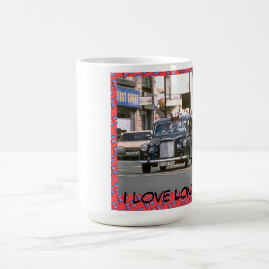 私はロンドンのタクシーを愛します コーヒーマグカップ (中央)