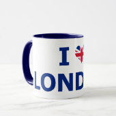 私はロンドンのマグを愛します マグカップ (正面左)