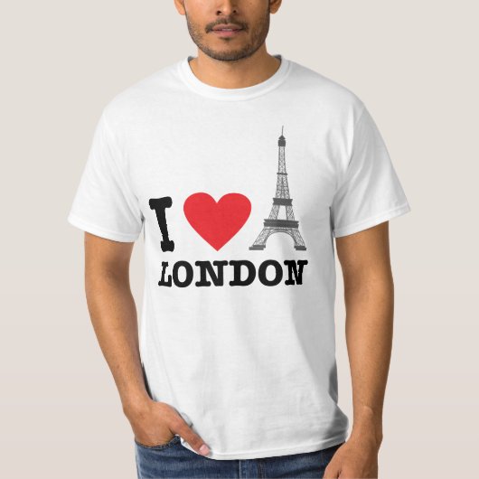 私はロンドンの観光客のワイシャツを愛します Tシャツ (正面)