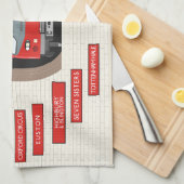 私はロンドンを愛している キッチンタオル (四つ折り)