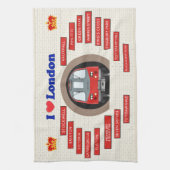 私はロンドンを愛している キッチンタオル (縦)