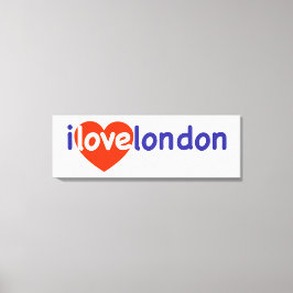 私はロンドンを愛している キャンバスプリント