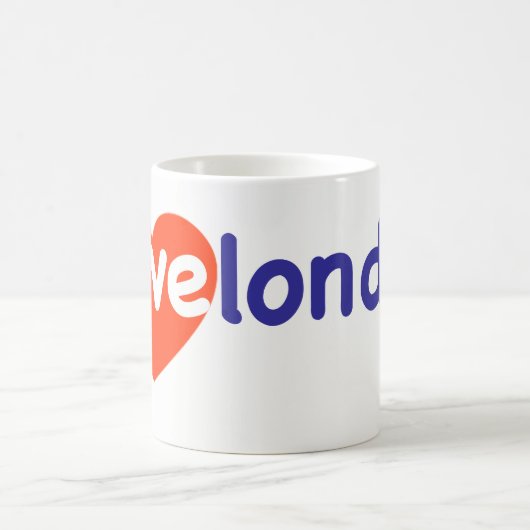 私はロンドンを愛している コーヒーマグカップ (中央)