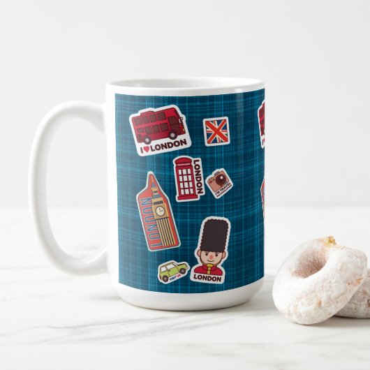 私はロンドンを愛している コーヒーマグカップ (ドーナツ)