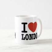私はロンドンを愛します コーヒーマグカップ (正面右)