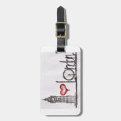 私はロンドンを愛します ラゲッジタグ (正面縦)