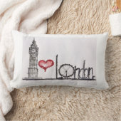 私はロンドンを愛します ランバークッション (ブランケット)