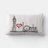 私はロンドンを愛します ランバークッション (裏面)