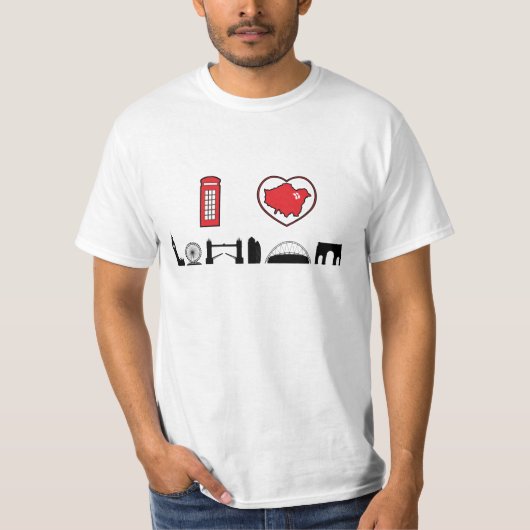 私はロンドンを愛します Tシャツ (正面)