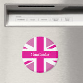 私はロンドンピンクユニオンジャックマグネットが大好き マグネット (インサイチュ (食洗機))