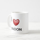私はロンドンマグが大好き コーヒーマグカップ (正面左)