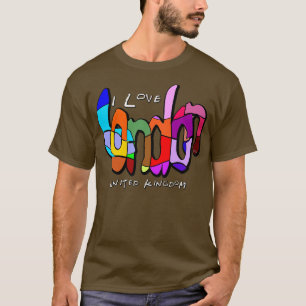 私はロンドン統一された王国が大好き Tシャツ